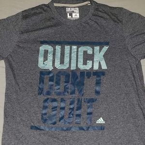 Grey Adidas Quick Don't Quit Shirt
